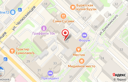 Магазин Ваш Сад на улице Дзержинского на карте