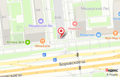 Магазин молочной продукции Молочный домик на Боровском шоссе на карте