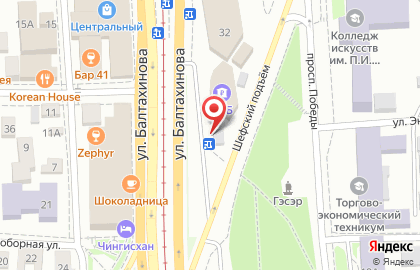 Салон цветов Крона в Советском районе на карте