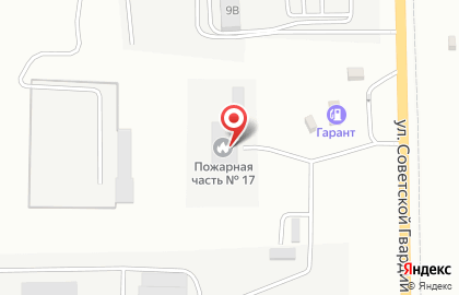 Пожарная часть №17 в Астрахани на карте