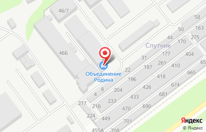 Торгово-производственная компания Объединение Родина на улице Крылова на карте