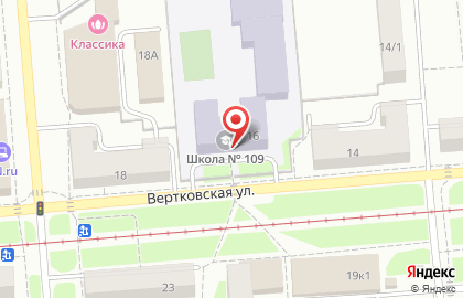 Клуб боевых искусств Единство на Вертковской улице на карте