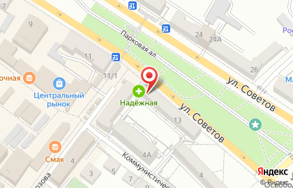 Банкомат Банк ВТБ 24 на улице Советов на карте