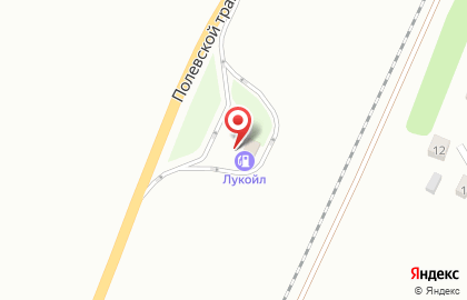 Лукойл-ликард на Полевском тракте на карте