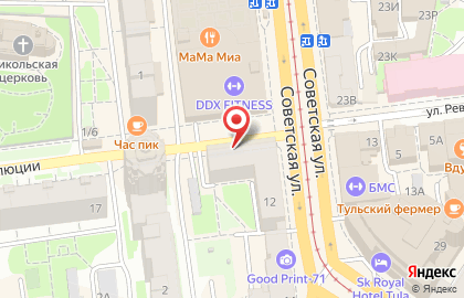 Магазин колготок и нижнего белья Татьянин День на Советской улице на карте