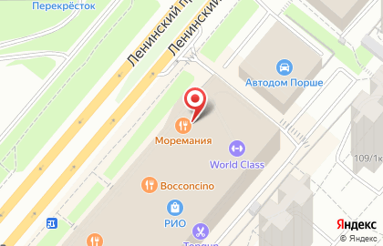 Кафе-магазин Моремания на метро Проспект Вернадского на карте