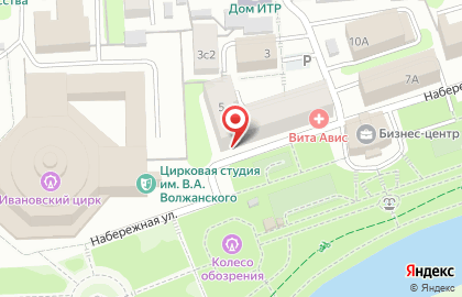 Академия детской культуры и творчества на Набережной улице на карте