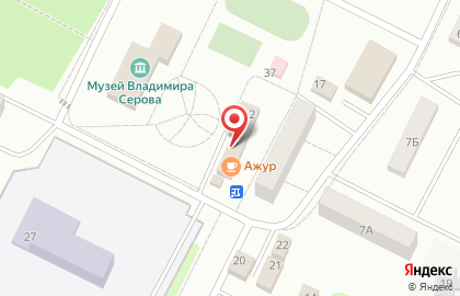 Магазин у дома Бристоль в Твери на карте