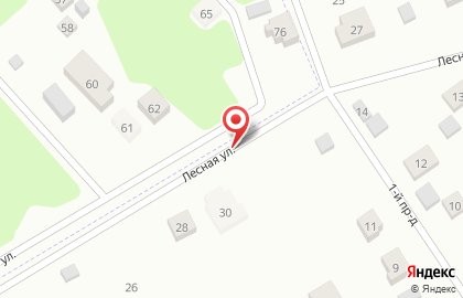 1C на улице Лесная на карте