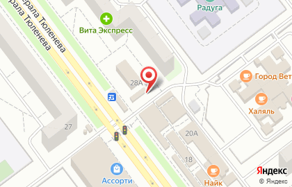 Магазин овощей и фруктов на проспекте Генерала Тюленева на карте