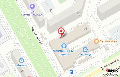 Магазин Великолукский мясокомбинат на Лососинском шоссе на карте