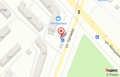 Продуктовый магазин Колибри на улице Чапаева на карте