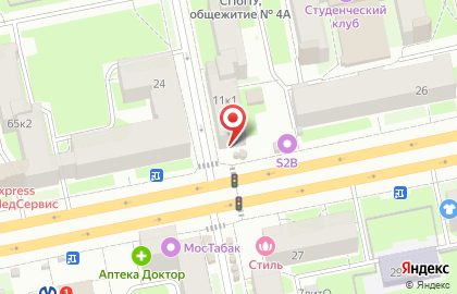 Магазин овощей и фруктов на Кантемировской улице на карте