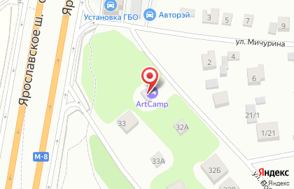 Отель ArtCamp на карте
