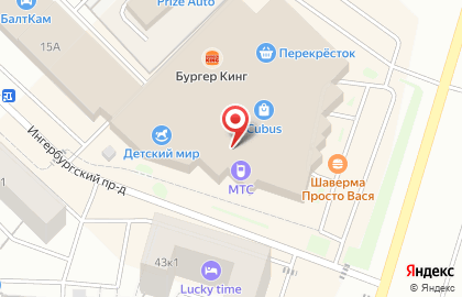 Салон связи МегаФон на Пушкинском шоссе на карте