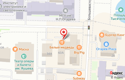 Развлекательный комплекс Белый медведь на Большевистской улице на карте