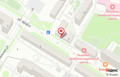 Продуктовый магазин на ул. Щорса, 9 на карте