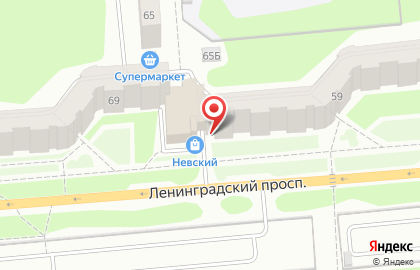 Салон мебели КМК на Ленинградском проспекте на карте