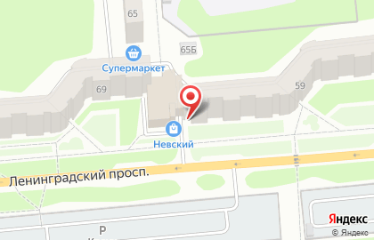 Студия загара BronZa на Ленинградском проспекте на карте