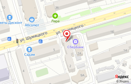 Ателье в Октябрьском районе на карте
