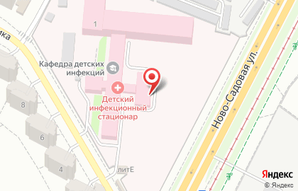Самарская областная детская инфекционная больница в Промышленном районе на карте