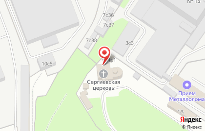 При Храме Преподобного Сергия Радонежского в Бусиново на карте