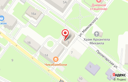 Участковый пункт полиции на улице Маяковского на карте
