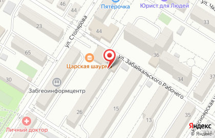 Единорог на Ангарской улице на карте