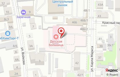 Областная детская больница в Томске на карте