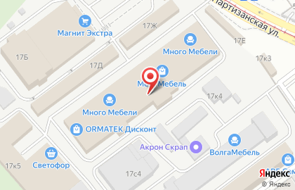Бриг на Партизанской улице на карте