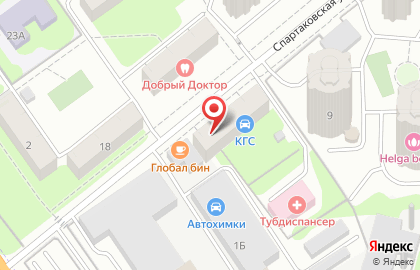 Химводосток на Спартаковской улице на карте