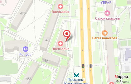 Служба курьерской доставки СберЛогистика на проспекте Космонавтов на карте