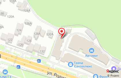 База отдыха Фокино-Приволжье на улице Родионова на карте