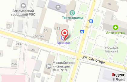 Коммерческий банк Арзамас на улице Кирова на карте