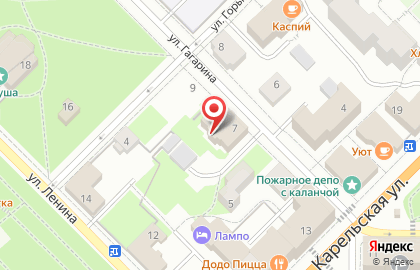 Управление Федерального казначейства по Республике Карелия в Петрозаводске на карте