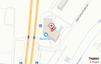 Магазин и СТО АвтоСити на Институтской улице на карте