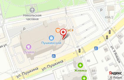 Салон ПроСвязь на улице Пушкина на карте