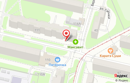 Магазин канцтоваров и игрушек на Берёзовской улице на карте
