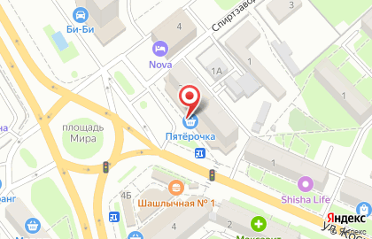 Банкомат СберБанк на площади Мира, 3 на карте