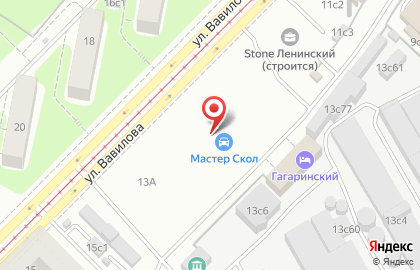 Школа танцев Афродита на метро Ленинский проспект на карте