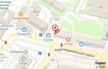 Центр страхования на Красноармейском проспекте на карте