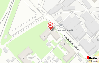 Центр отправки экспресс-почты Почта России на Новосоветской улице на карте
