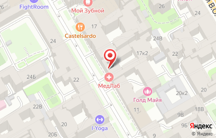 Медицинский центр МедЛаб в Василеостровском районе на карте