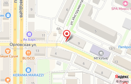 Салон Эконом-мебель на Орловской улице на карте