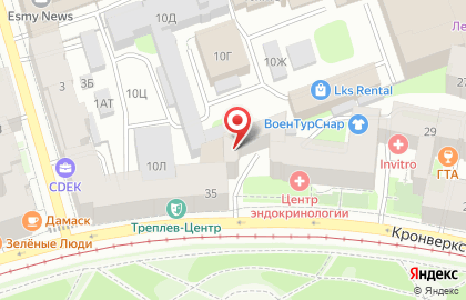ЗАО Мера групп на карте