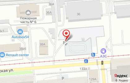 Автостоянка в Новосибирске на карте