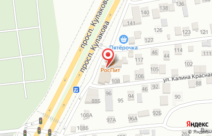 Автокомплекс в Ставрополе на карте