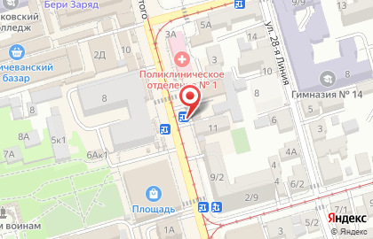 Ювелирный магазин Алмаз на площади Толстого на карте