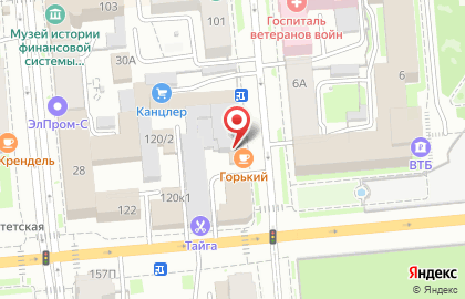 Магазин подарков и цветов на ул. Горького, 23а на карте
