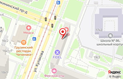 Торгово-сервисный центр Service-V на улице Кулакова на карте